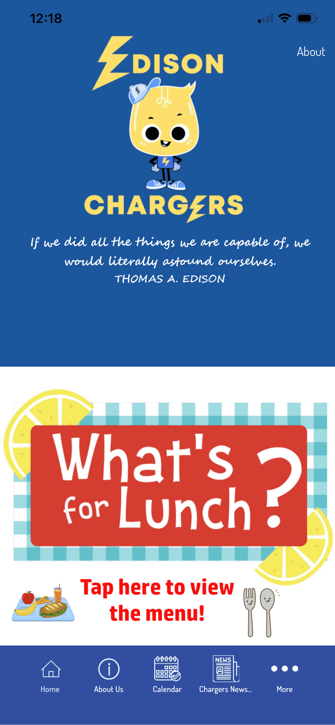 The Edison Chargers school app