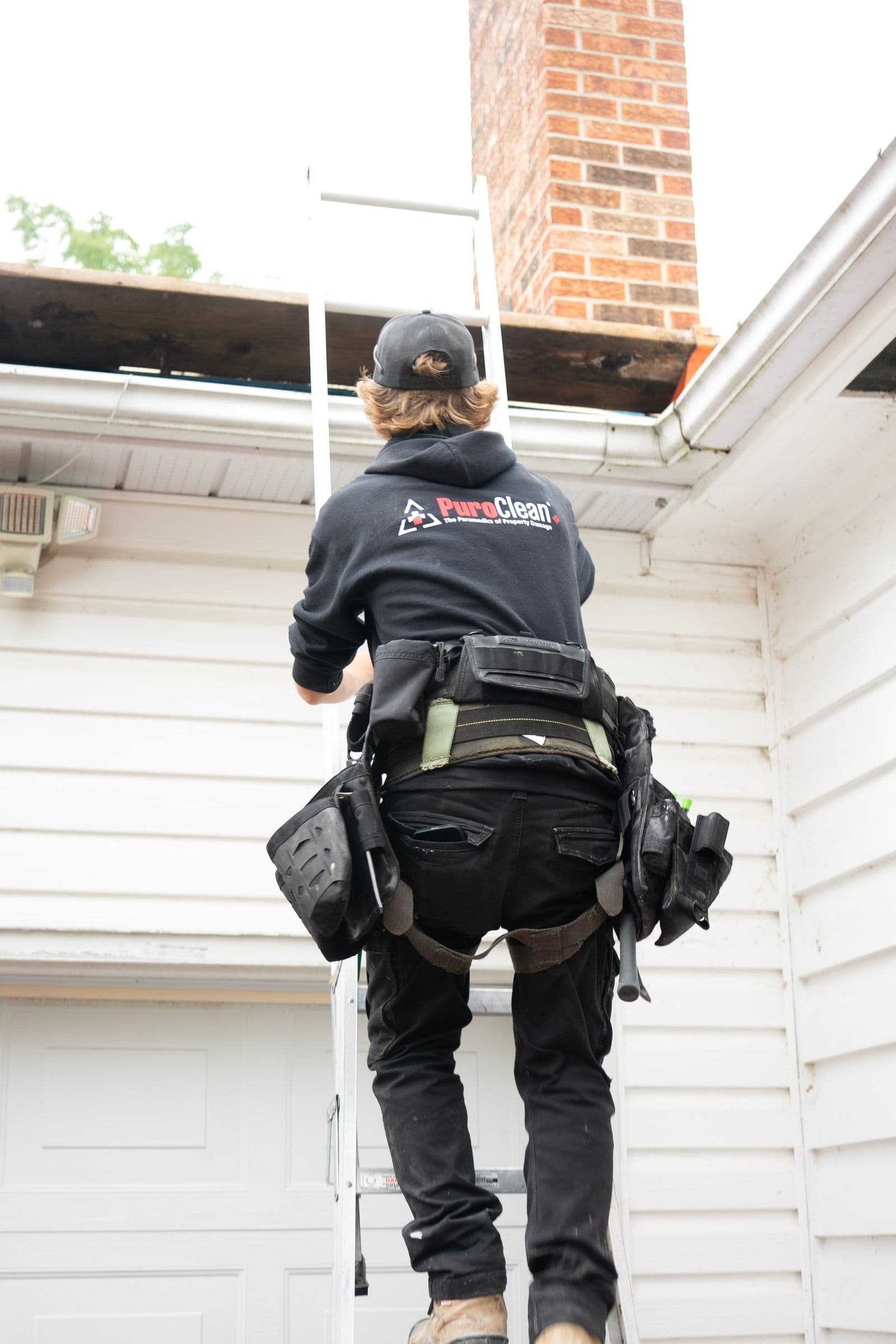Sacramento Water & Fire Restoration professional on the job